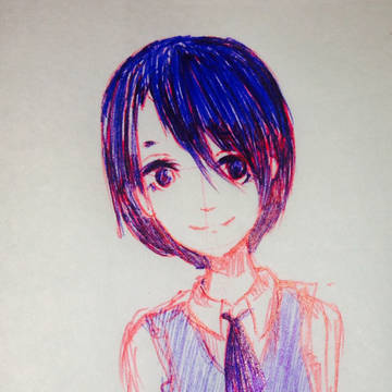 青色の少女