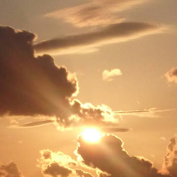 the Evening Sun. from Sea.
