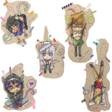 Chibi Keychain Set