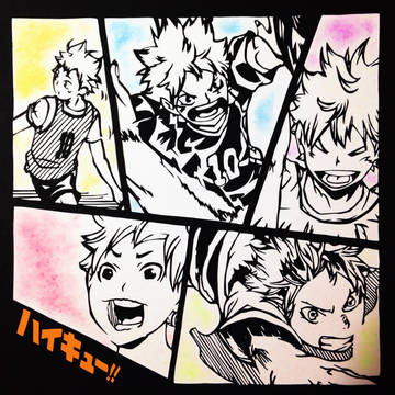 日向翔陽 切り絵