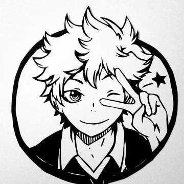 日向翔陽 切り絵 Ⅱ