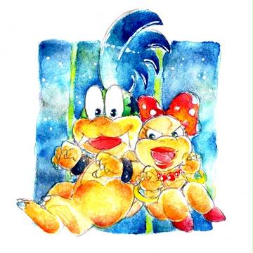 ピンクにみずいろ。