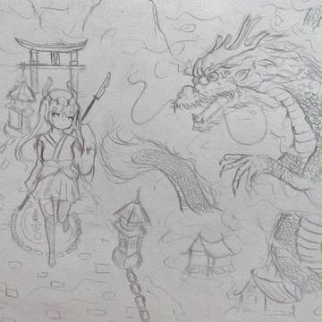龍&巫女