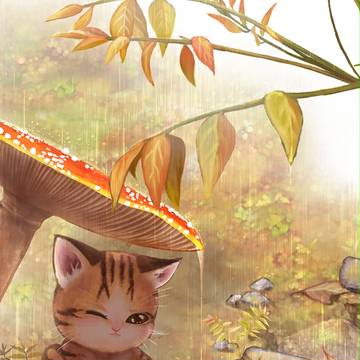 猫とフクロモモンガ