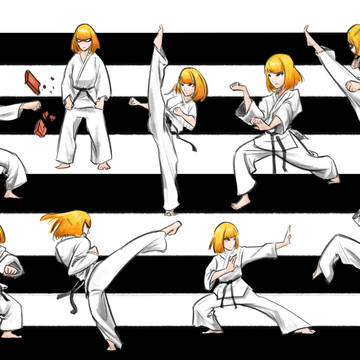 Karate girl Hana
