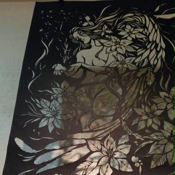【切り絵・影絵】ともしび