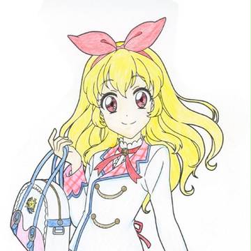 姫宮いちご　逆手で塗り絵（勝手に配色変更）