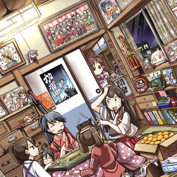 【艦これ】空母たちの麻雀【集合絵】
