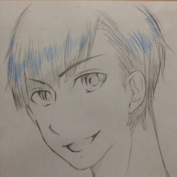 【アナログ】やっと来たかい【自分絵注意】