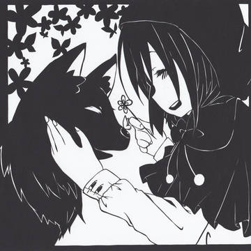 切り絵＠赤ずきん