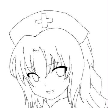 八意永琳を描いてみました。