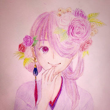 花の少女 color