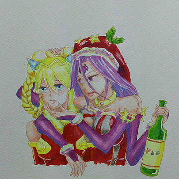 サンタサクたそ&カーリー