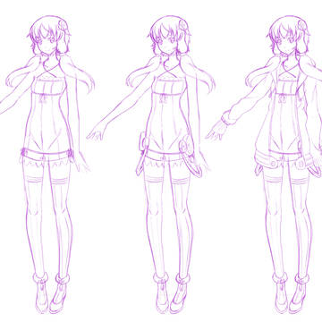 ◆結月ゆかりさん 文倉さんのところで描いたよ。