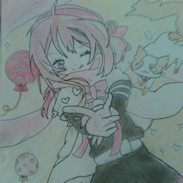 オモチャのラブリーマシンガン(模写)
