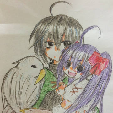 イリアとザードと鳥さん