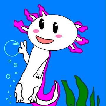 happy axolote