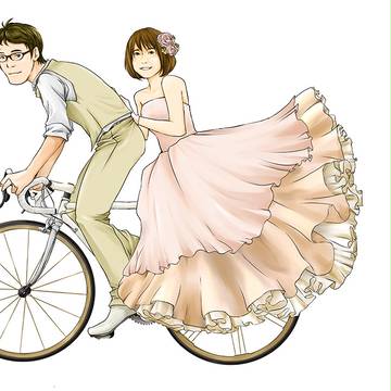 ロードバイクで結婚式
