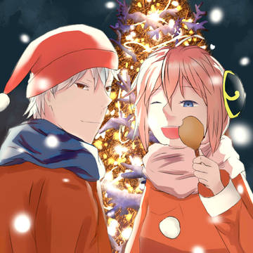 Christmas couple