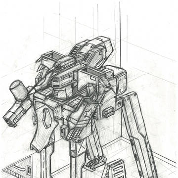 よそ様のロボットを描く②