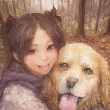 犬と少女