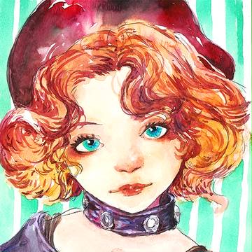 girl-water color