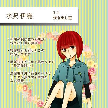 【辻高】水沢 伊織【夜間合宿着替え】