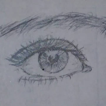 眼を描いた