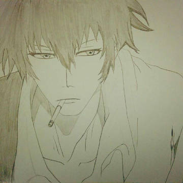 狡噛慎也を描いてみたヾ(´｡••｡`)ﾉ