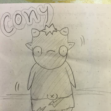コニー歩く。