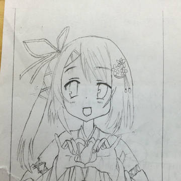 シャーペンで模写