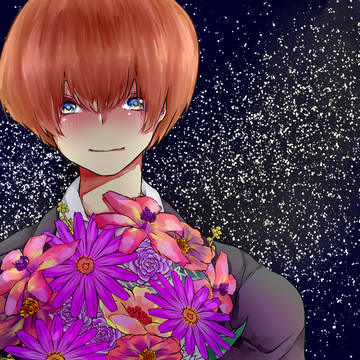 花束を