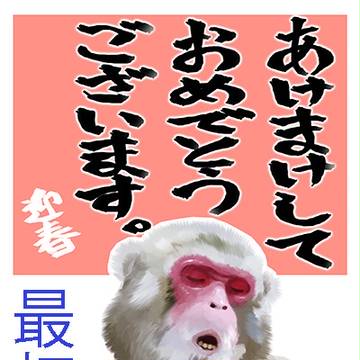 年賀状　2016年　申年