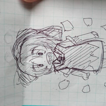 新手のチルノを描こうとしました…