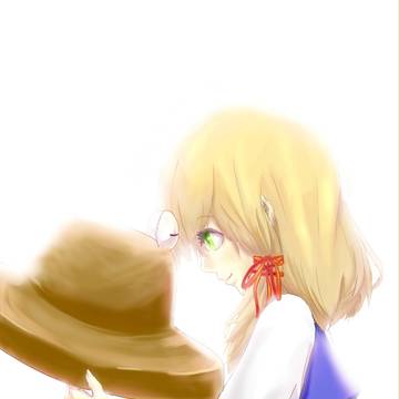 諏訪子とケロ帽