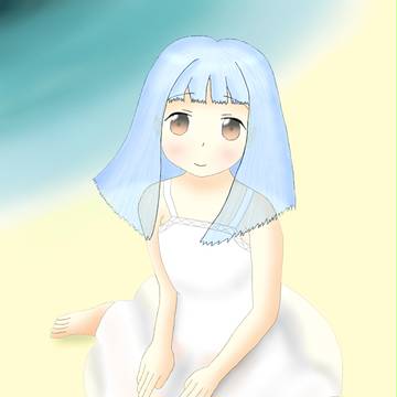 白ワンピース少女