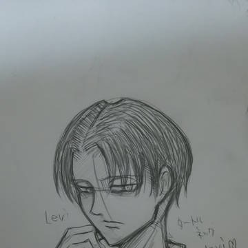 タートルネック levi らくがき