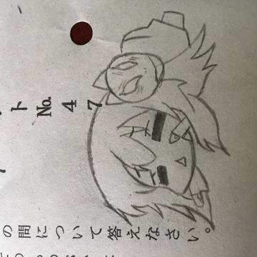 秦こころを見ながら描いてみました
