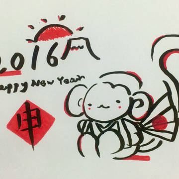 Happy New Year 2016 申年❤︎*+.