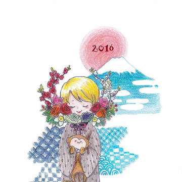 年賀状　2016