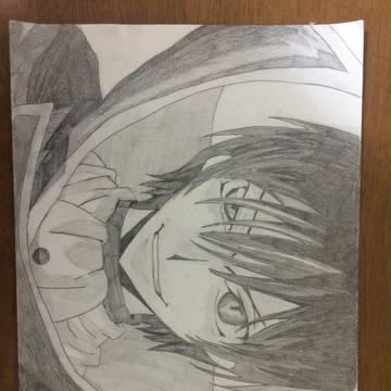 コードギアスの「ルルーシュ」描いてみました