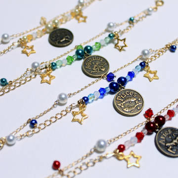【オリジナル】星座ブレスレット＆ピアス