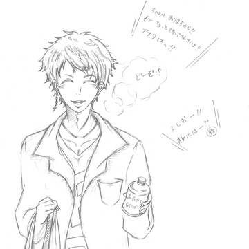 おばらさん　撮影の合間