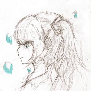ミクさん落書き
