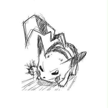 落書きーうる覚えピカチュウ