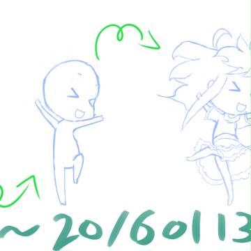 デフォルメ！の７ ポーズの変更の２