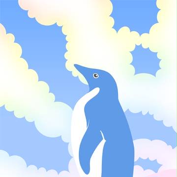 額装ファーストペンギン