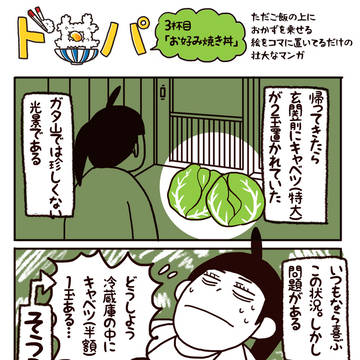 ド丼パ!●3杯目「お好み焼き丼」