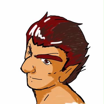 落書き - 友達と話しながらなんとなく描きましたσ^_^;
