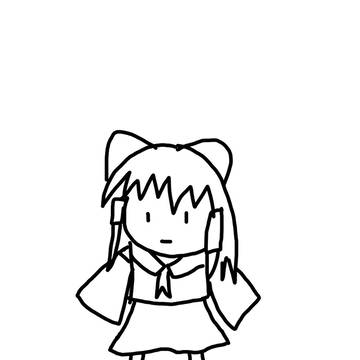 SD霊夢を描く練習